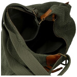Trendy textilní dámská kabelka na rameno Ester, zelená