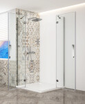 GELCO - TRINITY CHROM obdélníkový kout 1100x1200 rohový vstup, čiré sklo, GT2211-12C-CH GT2211-12C-CH