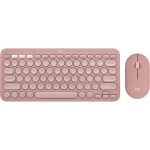 Logitech MK380 Pebble 2 růžová / Bezdrátový set klávesnice a myši (920-012241)