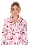 Dámský župan Toya se zipem pink - Vestis L