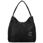 Trendy dámská koženková kabelka na rameno Nina, černá