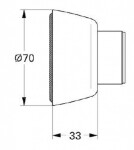 GROHE - Náhradní díly Krytka S-přípojky 45545000