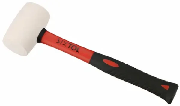 SIXTOL TPR HAMMER 220 bílá / Gumová palička / 220g / 285mm (SX3113)