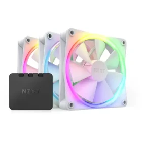 NZXT F120 RGB Triple Pack bílá / Ventilátor / 3x 120mm / Fluid Dynamic Bearing / 27.5 dB @ 1800 RPM / 50.18 CFM (RF-R12TF-W1)