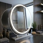 REA - Zrcadlo LED MAKE-UP Chrome 50 cm HOM-10910