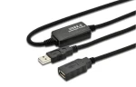 MicroConnect kabel s posilovačem signálu USB2.0 A (M) - USB2.0 A (F) 10m černá / 480Mbit/s (USB2.0AAF10A)