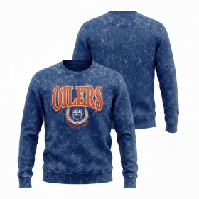 New Era Pánská mikina Edmonton Oilers NHL US Edit Crewneck Velikost: M