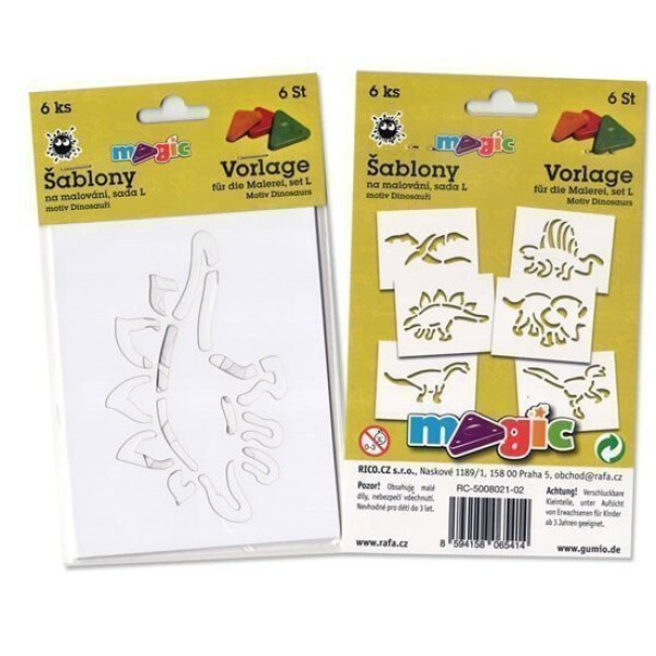 Papírové šablony DINOSAUŘI