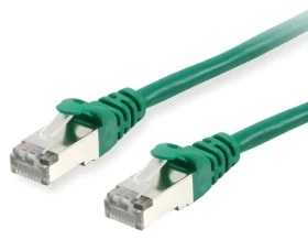 Equip Cat6a S/FTP zelená / Patch kabel / 15 m / RJ-45 / PoE+ / LSZH (606409)