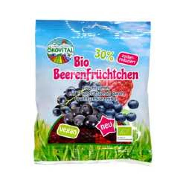 Ökovital Bonbony želatinové Lesní plody vegan méně sladké BIO 80 g