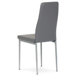 Jídelní židle, šedá, ekokůže, DCL-377 GREY