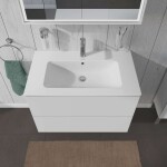 DURAVIT - L-Cube Umyvadlová skříňka 55x82x48 cm, 2 zásuvky, lesklá bílá LC624102222
