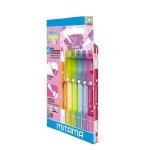 Mitama Mitama, 62573, sada oboustranných vymazatelných zvýrazňovačů, neon/pastel, 6 ks