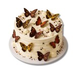 Dortisimo Čokoládová dekorace Bombasei Motýlci 7 cm (12 křídel - 6 motýlů)