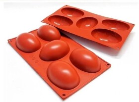 Dortisimo Silikonová forma na čokoládu Vajíčka (na 5 ks) 29,5 x 17 cm