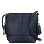 Trendy dámská koženková crossbody kabelka Lída, modrá