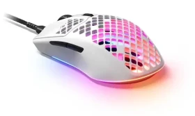 SteelSeries Aerox 3 Snow bílá / Herní myš / optická / 8500DPI / USB-A / 1.8m / 6 tlačítek (62603)