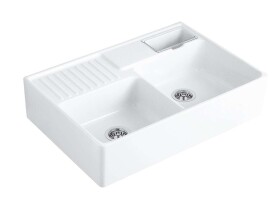 VILLEROY & BOCH - Keramický dřez 90x63 cm, CeramicPlus, alpská bílá 632391R1