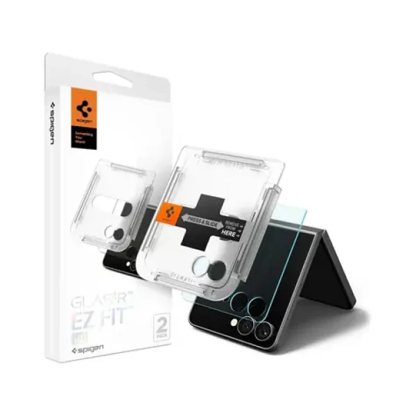 Spigen Glass tR EZ Fit HD Ochranné sklo pro Samsung Galaxy Z Flip 7 čirá / 2ks (AGL09585)
