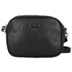 Trendy dámská koženková crossbody kabelka Teressa, černá