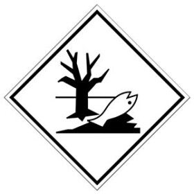 Etikety pro signalizaci nebezpečí 100x100mm, OHROŽUJÍCÍ ŽIVOTNÉ PROSTŘEDÍ