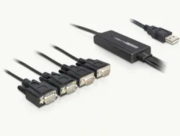 DeLock adaptér USB 2.0 4 x Serial (61887)