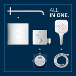 GROHE - Precision SmartControl Sprchový set s termostatem pod omítku, 31x31 cm, 3 proudy, chrom 34876000