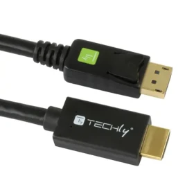 Techly ICOC-DSP-H12-020 černá / Kabel DisplayPort na HDMI / 2 m / DP 1.2 / 10 bit (ICOC-DSP-H12-020)