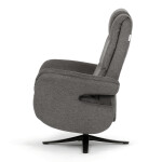 Polohovací křeslo, elektrické zabudované ovládání, funkce zero gravity, šedá, látka, TV-C5590 GREY2