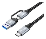 Equip USB-C - USB-C/A černá / Kabel / USB 3.2 Gen 2x2 / PD 100W / 20 Gbit/s / 1 m (128431)