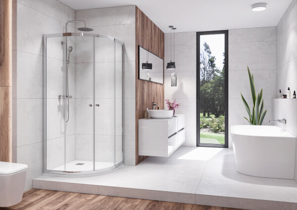 Aquatek Sprchová zástěna Holiday S4 80 cm CHROM