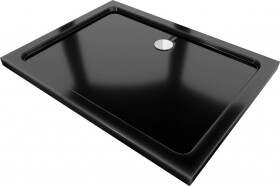 MEXEN - Flat sprchová vanička obdélníková slim 90 x 80, černá 40708090