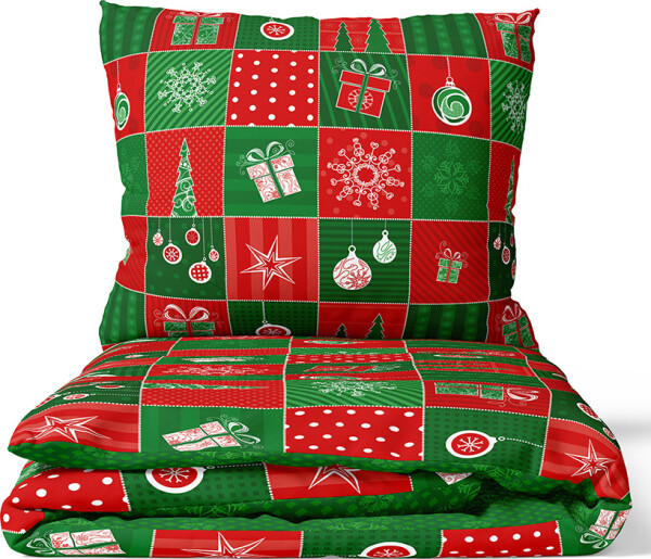 Bavlněné povlečení Vánoční Patchwork