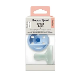 Tommee Tippee Breast-like 0-6m Boy / Dudlík / silikonový / 2 ks