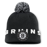 Fanatics Pánská zimní čepice Boston Bruins NHL Fundamental High Stick Cuffed Knit Hat with Pom - Black