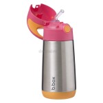 B.box 451 Termoska na pití s brčkem 350 ml - růžová/oranžová