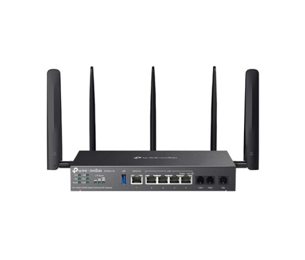 TP-Link DR3650v-4G OMADA ADSL/VDSL/4GLTE gateway (AX3000,2xFXS,1xDSL,2,4GHz/5GHz,1xGbELAN/WAN,4xGbE,1xUSB3.0,2xnanoSIM) EDF_324452