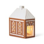 KÄHLER Porcelánový svícen Gingerbread Lighthouse Medium, hnědá barva, porcelán