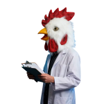 Dovoz Maska Kohout s chlupy - latexová