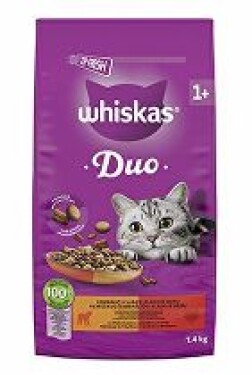 Whiskas Dry DUO jehněčí a krůtí 1,4kg