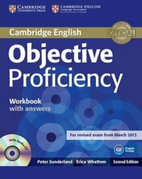 Objective Proficiency Workbook with Answers with Audio CD - Sunderland, Peter; Whettem, Erica