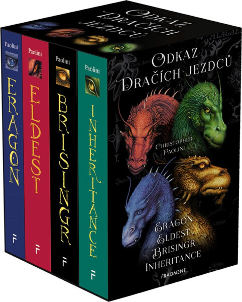 Odkaz Dračích jezdců BOX 1-4 (Eragon, Eldest, Brisingr, Inherit) - Christopher Paolini