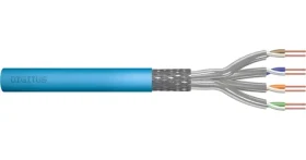 Digitus CAT 6A S/FTP modrá / Instalační kabel / drát AWG 23/1 / LSOH / 100 m (DK-1641-A-VH-1)