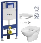 GEBERIT Duofix bez tlačítka + WC CERSANIT CLEANON PARVA + SEDÁTKO 111.300.00.5 PA2