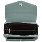 Stylová dámská koženková mini crossbody kabelka Milax, světle modrá