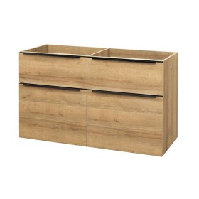 Mereo Mailo, koupelnová skříňka 120 cm, dub Riviera, černé madlo CN523SBN