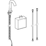 GEBERIT - Piave Elektronická termostatická umyvadlová baterie, bateriové napájení, chrom 116.168.21.1