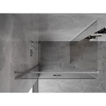MEXEN/S - Mist-F sprchový kout skládací dveře levá 105 x 75, transparent, chrom 8A6T-105-075-01-00-L