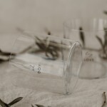 Eulenschnitt Sklenice na vodu Boy / Love 350 ml – set 2 ks, černá barva, čirá barva, sklo