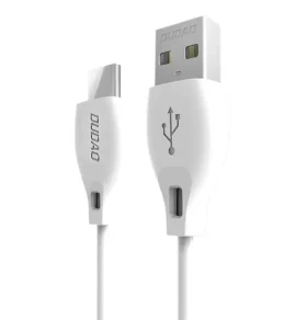 Dudao Datový kabel L4T / USB-C 2.1 A / 1m / bílá (200172)